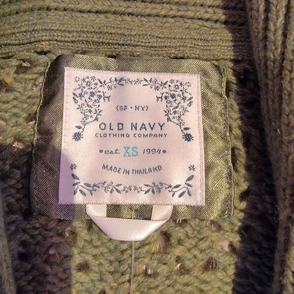 Old Navy Solid V-Neck Buttons Knit Cardigan Sweater XS - Picture 5 of 6